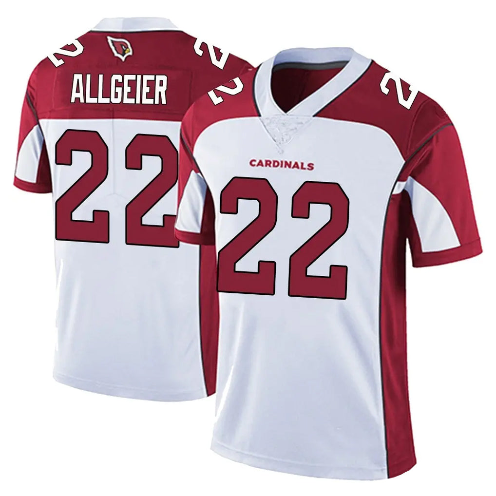A.Cardinals #22 Tyler Allgeier Player White Vapor Limited Home Game STECN Stitched Jerseys