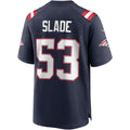 STECN NE.Patriots #53 Chris Slade Navy Game Retired Player Jersey