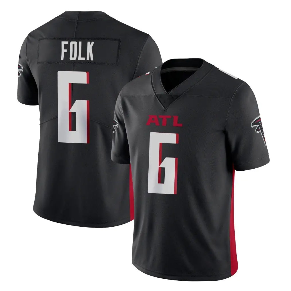 A.Falcons #6 Nick Folk Player Black Vapor Untouchable Limited Home Game STECN Stitched Jerseys