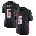 A.Falcons #6 Nick Folk Player Black Vapor Untouchable Limited Home Game STECN Stitched Jerseys