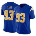 LA.Chargers #93 Teair Tart Player Royal Limited Vapor F.U.S.E. Home Game STECN Stitched Jerseys