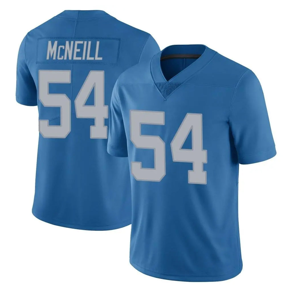 D.Lions #54 Alim McNeill Player Blue Limited Throwback Vapor Untouchable STECN Stitched Jerseys
