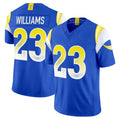 LA.Rams #23 Kyren Williams Player Royal Rivalries Vapor Limited Home Game STECN Stitched Jerseys
