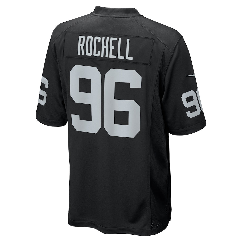 STECN LV.Raiders #96 Isaac Rochell Black Team Game Jersey