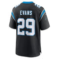 STECN C.Panthers #29 Akayleb Evans Black Team Game Jersey