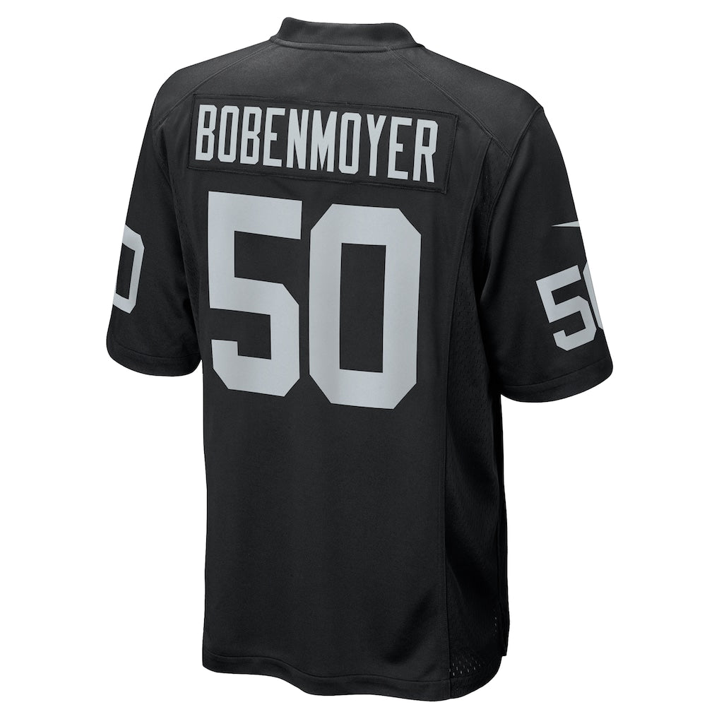 STECN LV.Raiders #50 Jacob Bobenmoyer Black Game Player Jersey