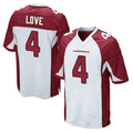 A.Cardinals #4 Jeremiyah Love Player White Cardinal Home Game STECN Stitched Jerseys