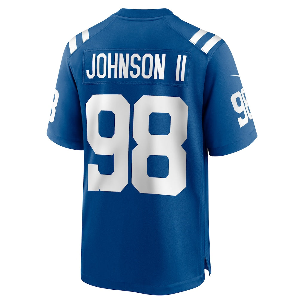 STECN IN.Colts #98 Eric Johnson II Royal Team Game Jersey