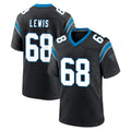 C.Panthers #68 Damien Lewis Player Black Limited Home Game STECN Stitched Jerseys