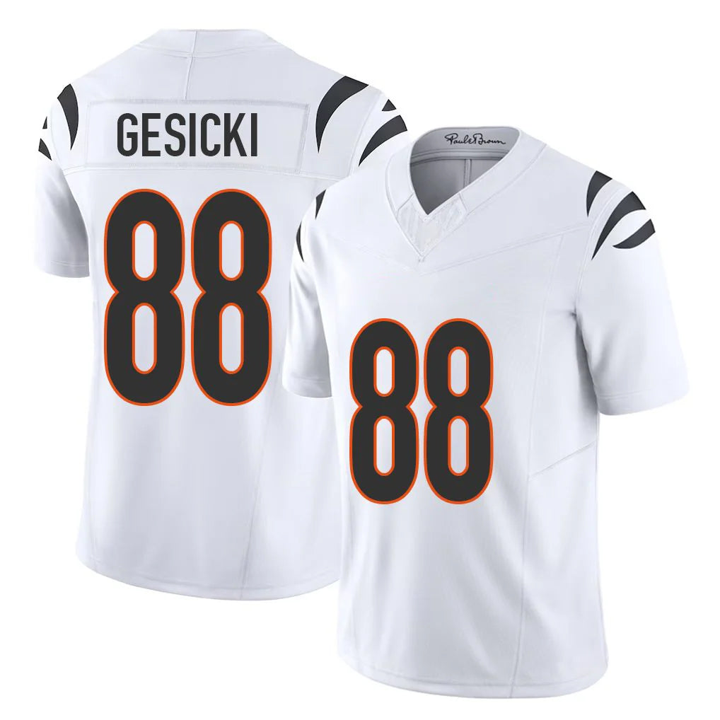 C.Bengals #88 Mike Gesicki Player White Vapor F.U.S.E. Limited Home Game STECN Stitched Jerseys