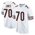 C.Bears #70 Braxton Jones Player White Home Game STECN Stitched Jerseys