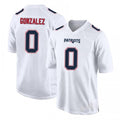 NE.Patriots #0 Christian Gonzalez Player White Fashion Limited Home Game STECN Stitched Jerseys