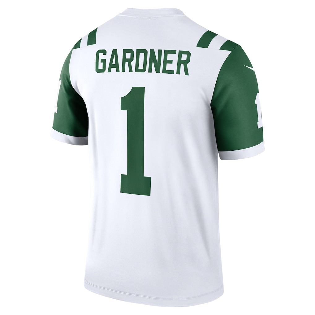 STECN NY.Jets #1 Ahmad Sauce Gardner White Player Legend Performance Top Jersey