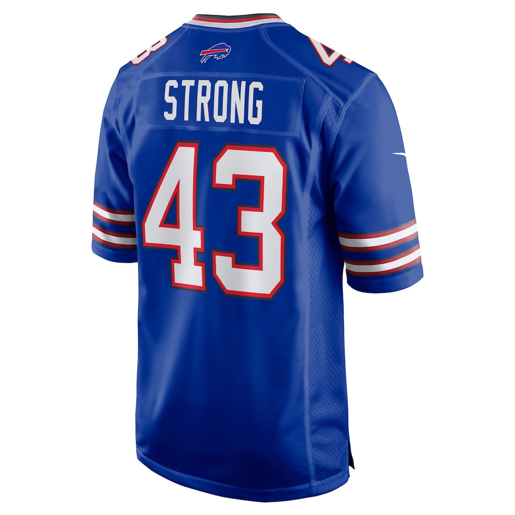 STECN B.Bills #43 Dorian Strong Royal Team Game Jersey