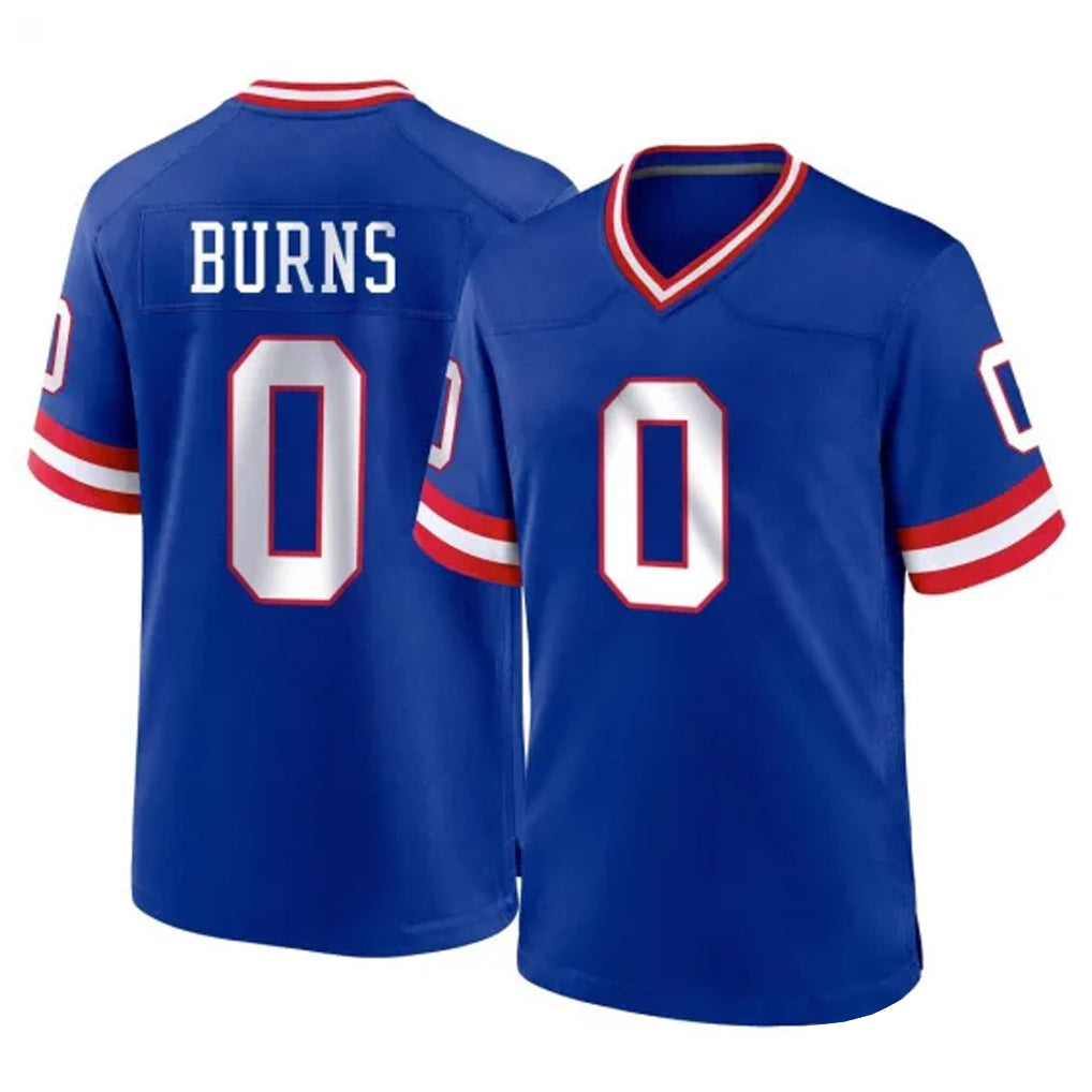NY.Giants #0 Brian Burns Player Royal Classic Home Game STECN Stitched Jerseys