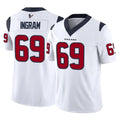 H.Texans #69 Ed Ingram Player White Limited Vapor F.U.S.E. Home Game STECN Stitched Jerseys