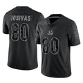 C.Bengals #80 Andrei Iosivas Player Black Reflective Limited Game STECN Stitched Jerseys
