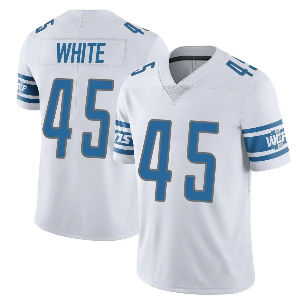 D.Lions #45 Devin White Player White Limited Vapor Untouchable Home Game STECN Stitched Jerseys