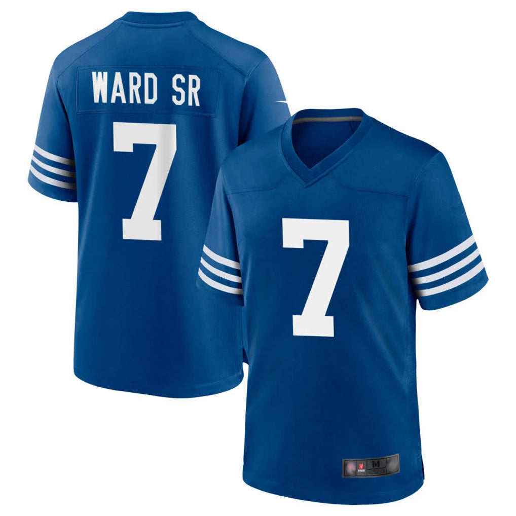 IN.Colts #7 Charvarius Ward Sr. Player Royal Limited Home Game STECN Stitched Jerseys