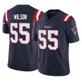 NE.Patriots #55 Jared Wilson Player Navy Limited Vapor F.U.S.E. Home Game STECN Stitched Jerseys