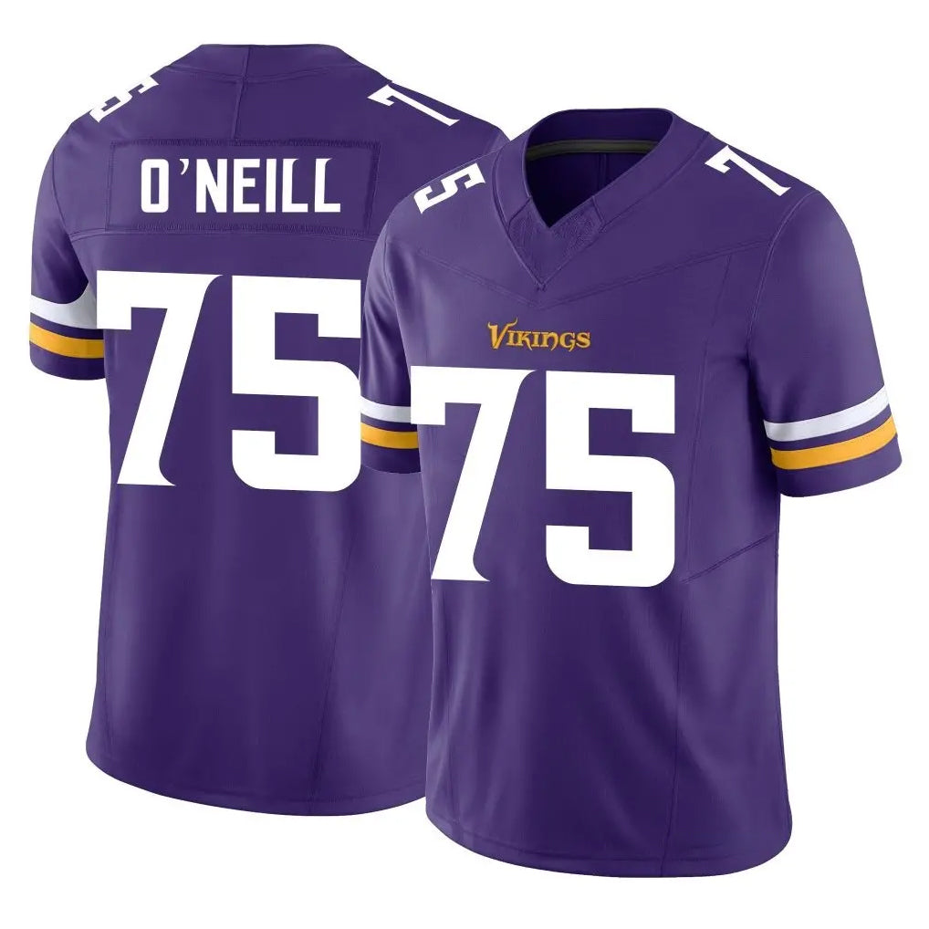 M.Vikings #75 Brian O'Neill Player Purple Limited Vapor F.U.S.E. Home Game STECN Stitched Jerseys