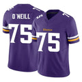 M.Vikings #75 Brian O'Neill Player Purple Limited Vapor F.U.S.E. Home Game STECN Stitched Jerseys