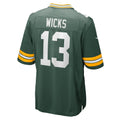 STECN GB.Packers #13 Dontayvion Wicks Green Game Jersey