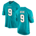 M.Dolphins #9 Joshua Uche Player Aqua Home Game STECN Stitched Jerseys