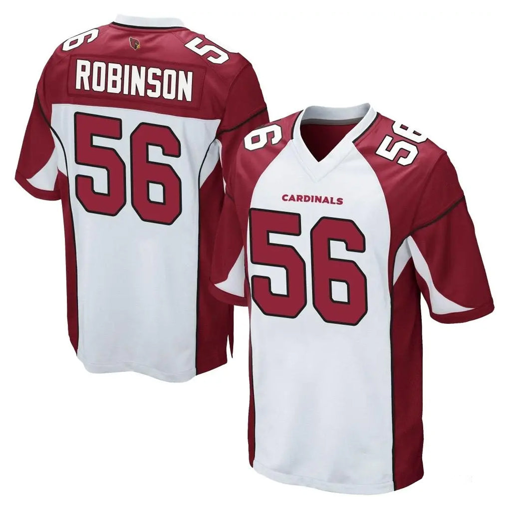 A.Cardinals #56 Darius Robinson Player White Cardinal Home Game STECN Stitched Jerseys