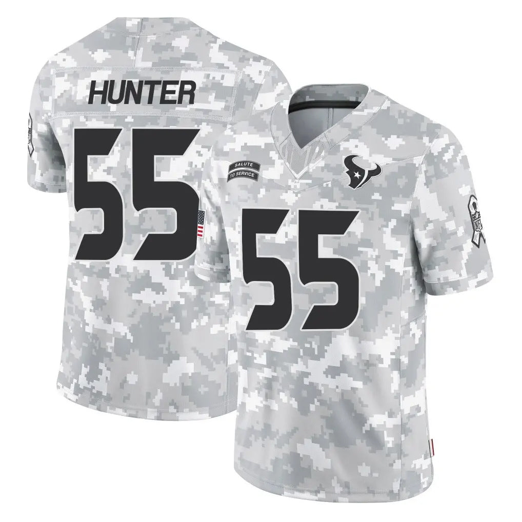 H.Texans #55 Danielle Hunter Player Arctic Camo Salute To Service Limited Game STECN Stitched Jerseys