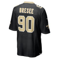 STECN NO.Saints #90 Bryan Bresee Black Game Jersey