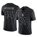 M.Vikings #44 Josh Metellus Player Black Reflective LImited Home Game STECN Stitched Jerseys