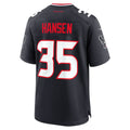 STECN H.Texans #35 Jake Hansen Navy Team Game Jersey