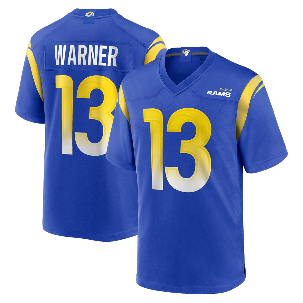LA.Rams #13 Kurt Warner Player Royal Retired Limited STECN Stitched Jerseys