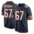 C.Bears #67 Garrett Bradbury Player Navy Home Game STECN Stitched Jerseys