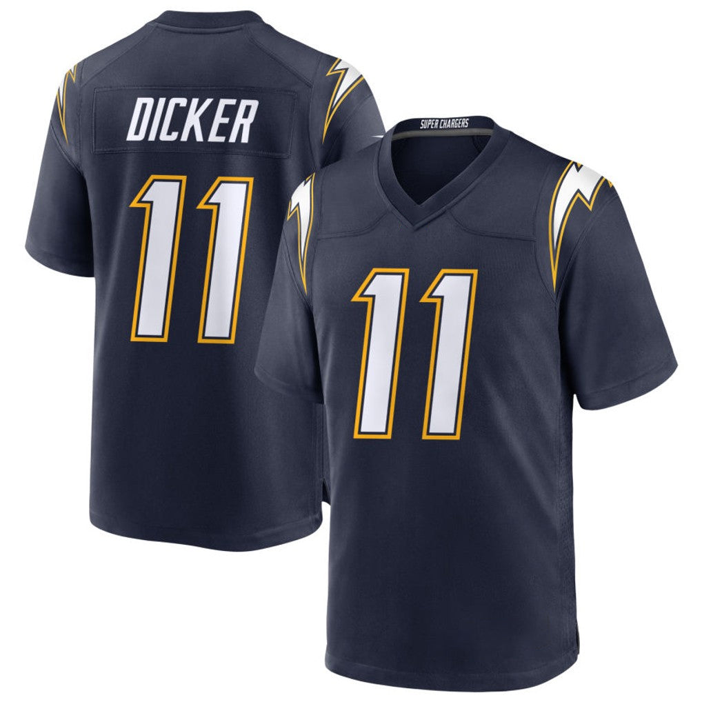 LA.Chargers #11 Cameron Dicker Player Navy Alternate Home Game STECN Stitched Jerseys