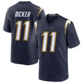 LA.Chargers #11 Cameron Dicker Player Navy Alternate Home Game STECN Stitched Jerseys