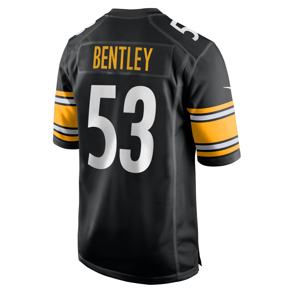 STECN P.Steelers #53 JaWhaun Bentley Black Team Game Jersey