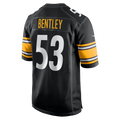 STECN P.Steelers #53 JaWhaun Bentley Black Team Game Jersey