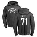 NY.Jets #71 Josh Myers Player Gray Pullover Hoodies Limited Game STECN Stitched Jerseys
