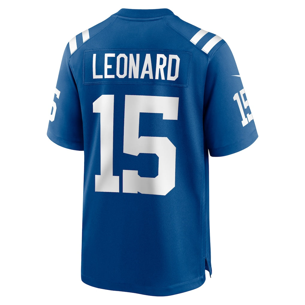 STECN IN.Colts #15 Riley Leonard Royal Team Game Jersey