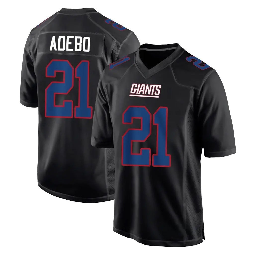 NY.Giants #21 Paulson Adebo Player Carbon Fashion Limited Home Game STECN Stitched Jerseys