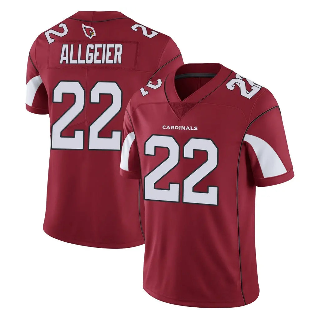 A.Cardinals #22 Tyler Allgeier Player Cardinal Vapor Limited Home Game  STECN Stitched Jerseys
