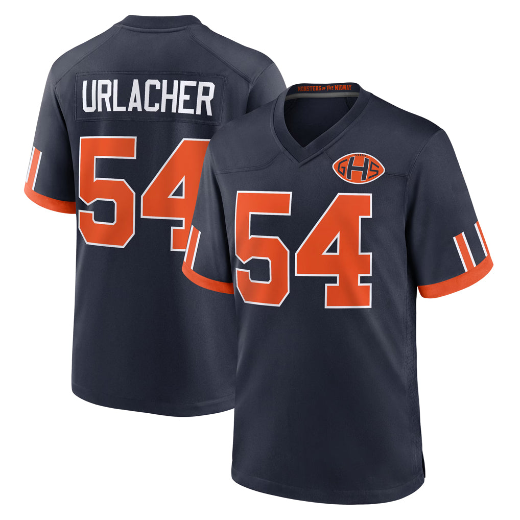 C.Bears #54 Brian Urlacher Player Navy 2026 Rivalries Collection Home Game STECN Stitched Jerseys