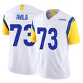 LA.Rams #73 Steve Avila Player White Limited Vapor F.U.S.E. Home Game STECN Stitched Jerseys