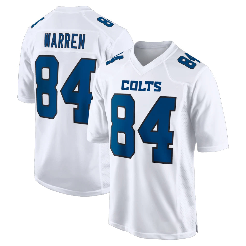 IN.Colts #84 Tyler Warren Player White Tundra Fashion Home Game STECN Stitched Jerseys