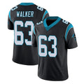 C.Panthers #63 Rasheed Walker Player Black Vapor Untouchable Limited Game STECN Stitched Jerseys (2)