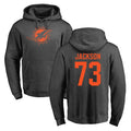 M.Dolphins #73 Austin Jackson Player Darkgray Pullover Hoodies Limited STECN Stitched Jerseys