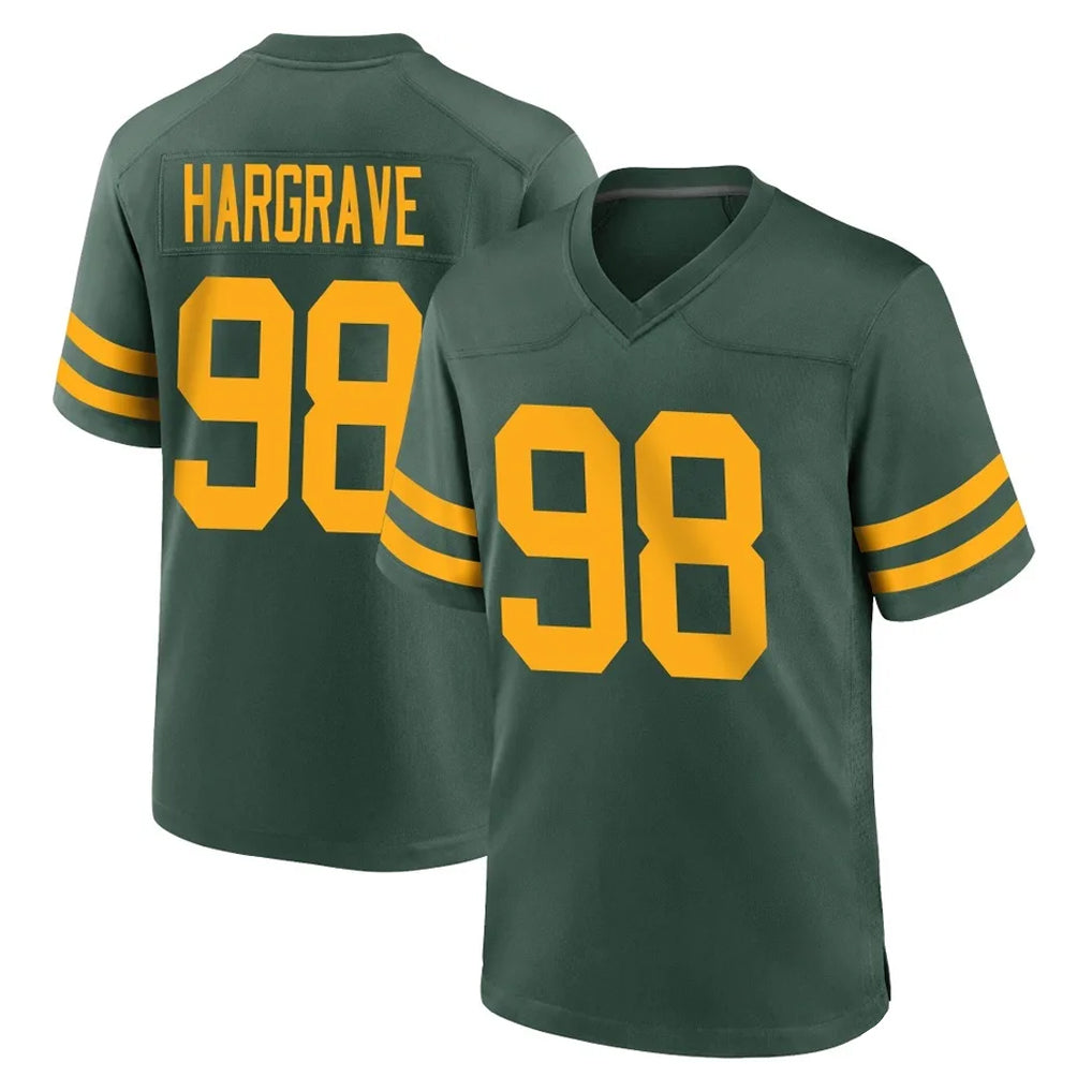 GB.Packers #98 Javon Hargrave Player Green Alternate Home Game STECN Stitched Jerseys