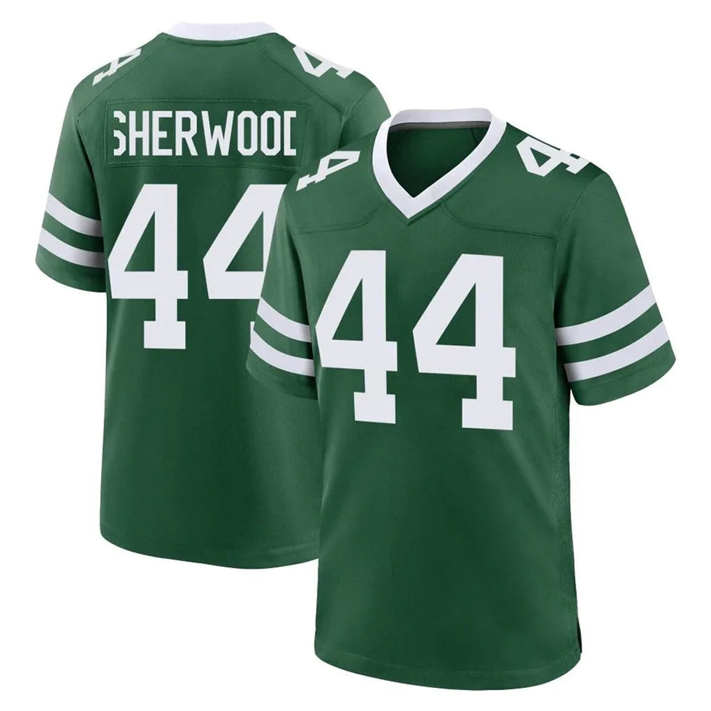 NY.Jets #44 Jamien Sherwood Player Green Legacy Home Game STECN Stitched Jerseys
